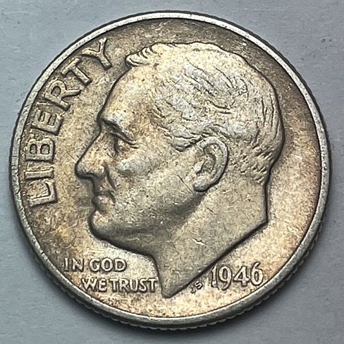 1946 Roosevelt Dimes Silver Composition  3632