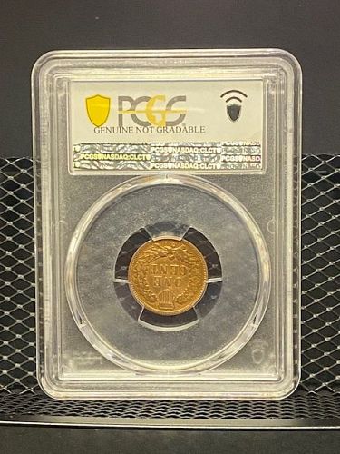 PCGS GENUINE 1908-S 1C INDIAN HEAD HARSHLY CLEANED - VF DETAIL ⚡⚡⚡⚡⚡