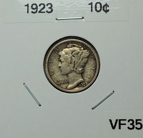 1923 Mercury Dime