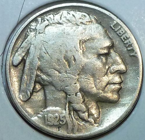 1925-S Full Very Fine Buffalo Nickel  (1550-15 )