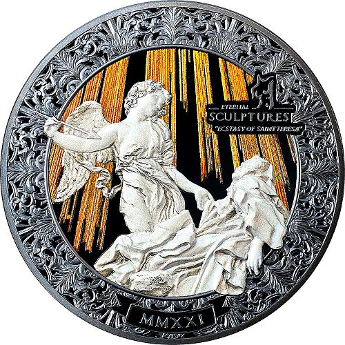 Ecstasy of Saint Teresa 5 oz Silver Coin Palau 2021