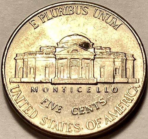 2001 P Jefferson Nickels