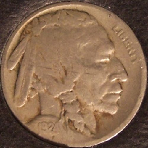 1924 Buffalo Nickel VF20 #0414