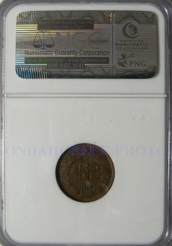 1874 Indian Head Cent NGC XF 40 BN Snow 8