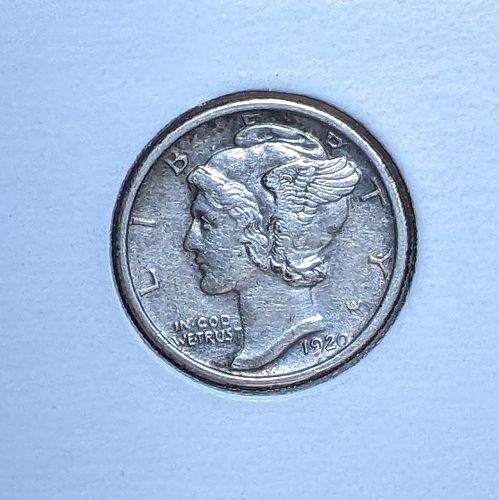 1920 P Mercury Dime