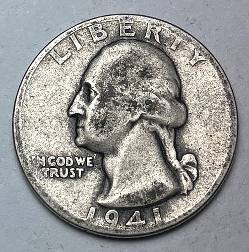 1941 Washington Quarters. 1912