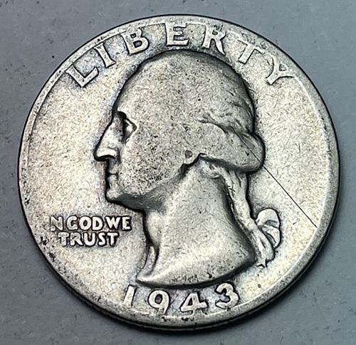 1943 D Washington Quarters Silver Composition 11341