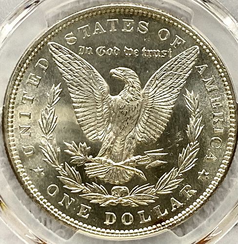 1885 Morgan Silver Dollar. PCGS MS65