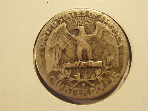 1935 S Washington Silver Quarter,  (35SEW6)