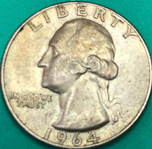 1964 D Washington Quarter