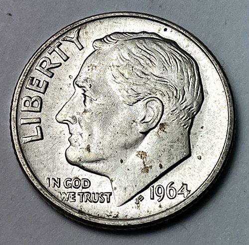 1964 Roosevelt Dimes Silver Composition. 5533