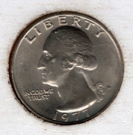 1977d Washington Quarter -#B-8