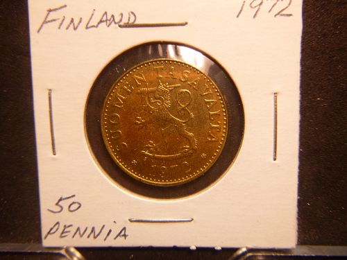 FINLAND 1972 50 PENNIA