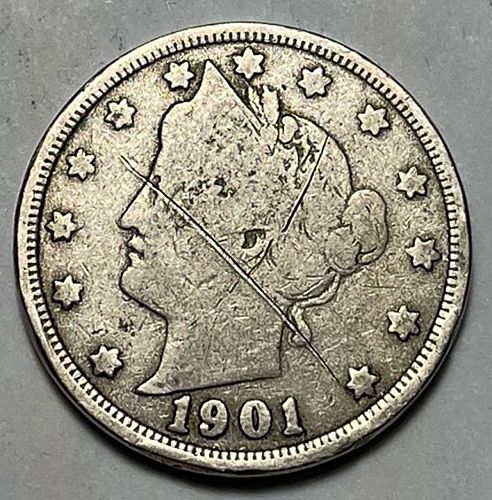 1901 Liberty Nickels Liberty Head "V" Nickel 5833