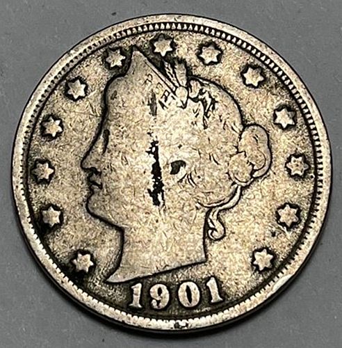 1901 Liberty Nickels Liberty Head "V" Nickel 5842
