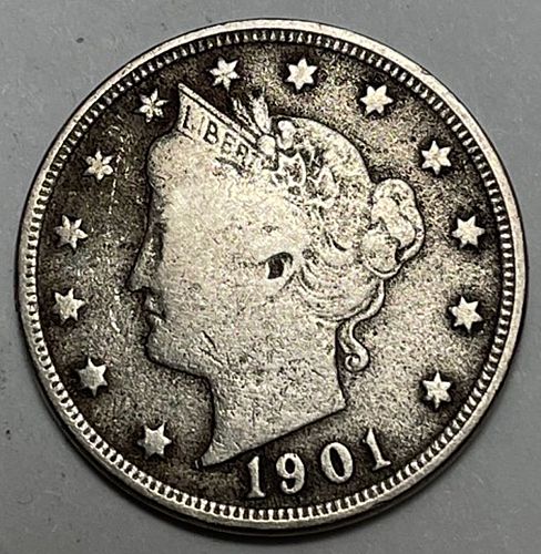 1901 Liberty Nickels Liberty Head "V" Nickel 5844