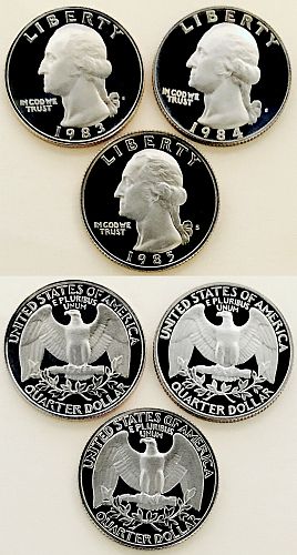 83-85**S WASHINGTON PROOFS! MIRACULOUS CAMEOS!