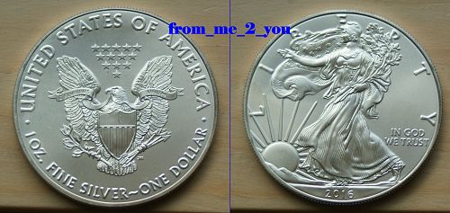 2016 Brilliant Uncirculated American Silver Eagle One Ounce Very Good Strike hr