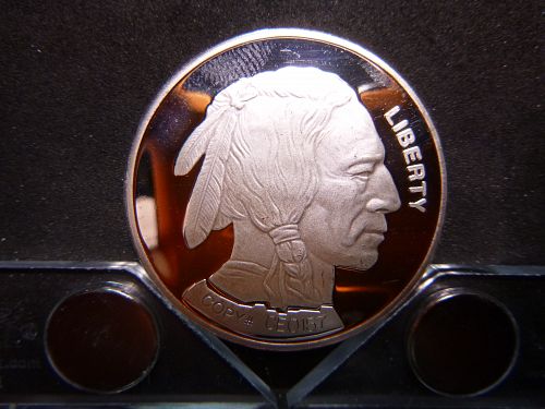 2003 INDIAN HEAD BUFFALO SILVER PLATED CLAD PROOF BE2593 COPY