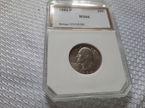 1984 P Washington Quarter Gem BU PCI MS 66