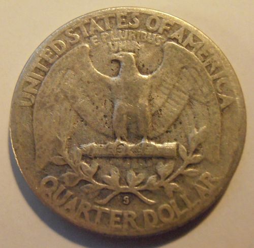 1948 S Washington Silver Quarter,  (48SEW8)