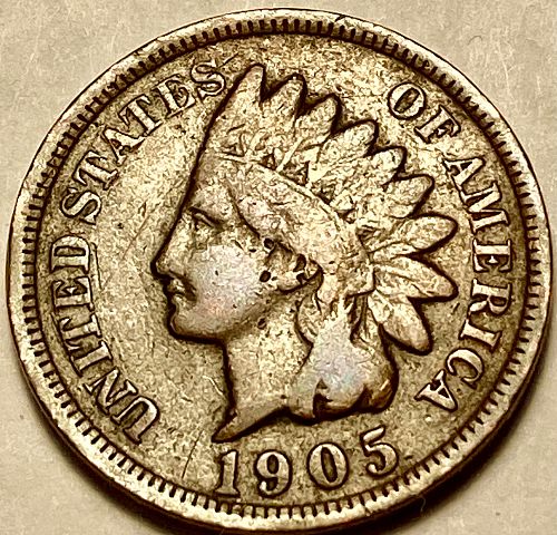 1905 P Indian Head Cent Small Cents