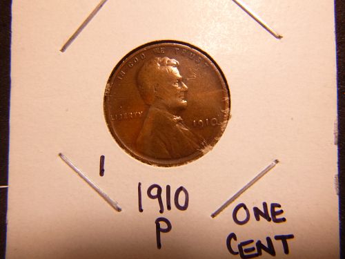 1910 P Lincoln Wheat Cent Small Cents