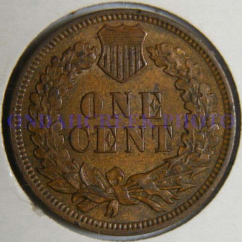 1899 Indian Cent RPD Snow 12 in AU-50