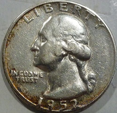 1952-S ABOUT UNCIRCULATED Washington Quarter AU ( 600-18)