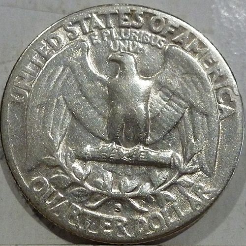 1952-S ABOUT UNCIRCULATED Washington Quarter AU ( 600-18)