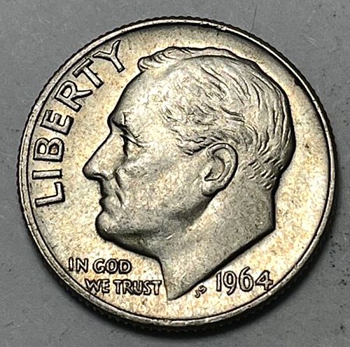 1964 D Roosevelt Dimes 90% Silver Composition 6442