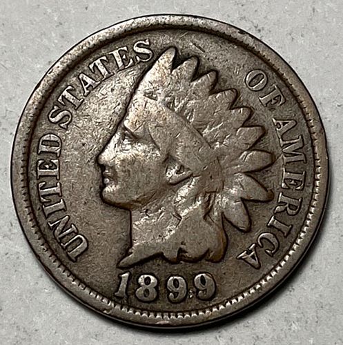 1899 Indian Head Cent Bronze Composite Penny  6542