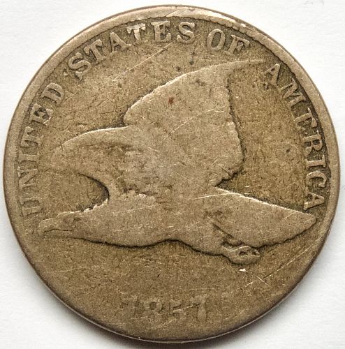 1857 Flying Eagle Cent#14