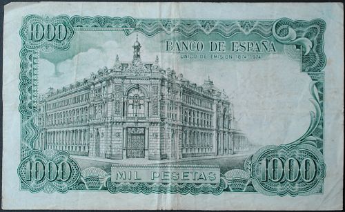 Spain P154 1000 Pesetas VF