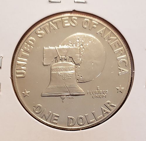 1976-S Eisenhower Dollar: Type 1 - Low Relief - Bold Lettering