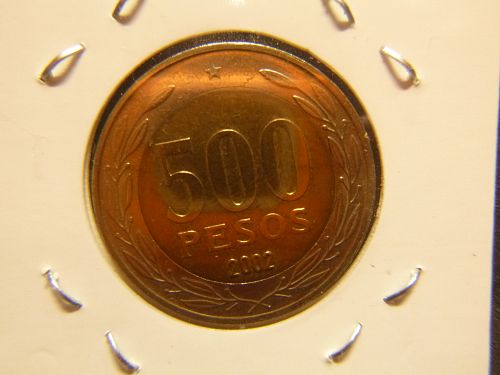 CHILE 2002 500 PESOS