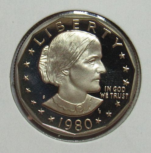 1980 S Susan B Anthony Dollars: Proof