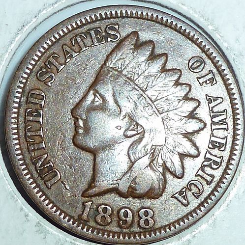 1898 Indian Cent Grades EXTRA FINE  ( 200-23 )