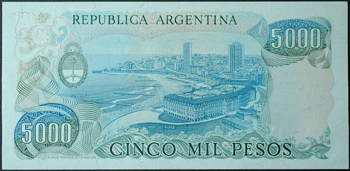 Argentina P305b 5000 Pesos UNC63