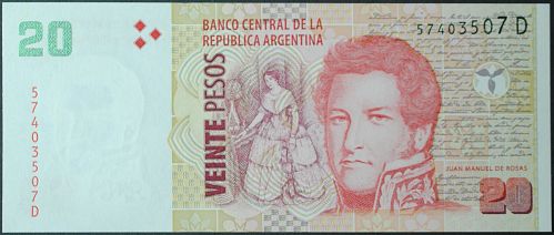 Argentina P355a 20 Pesos UNC65