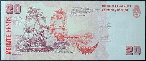 Argentina P355a 20 Pesos UNC65