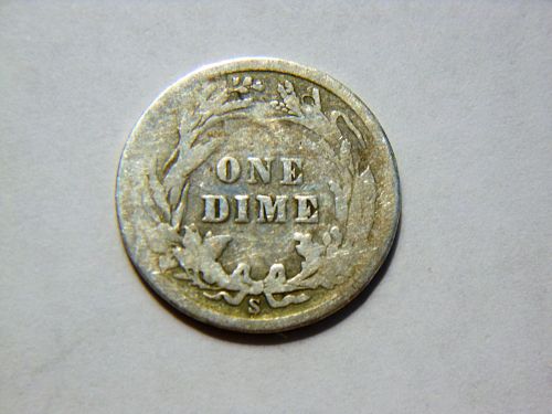 1911-S Silver Barber Dime