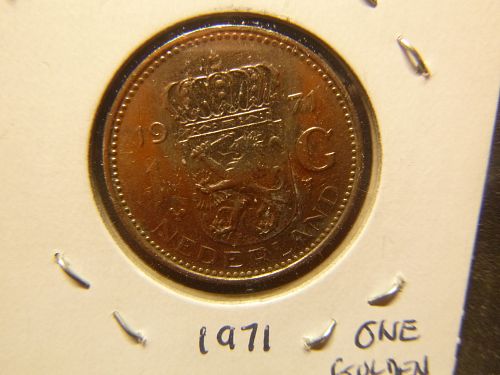 NETHERLANDS 1971 1 GULDEN