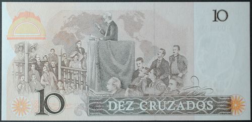 Brazil P209a 10 Cruzados UNC64