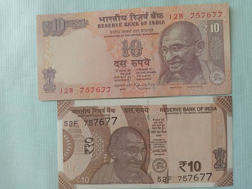 757677   ..India  Note... UNC.. Fancy  No..