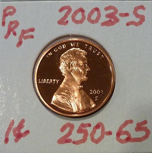 2003-S  Gem Proof Cent Memorial Lincoln Cent (250-63)