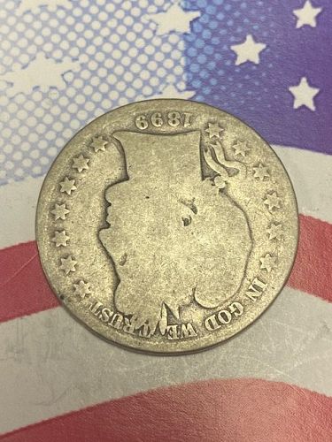 1899-O BARBER HEAD SILVER HALF DOLLAR - 50C - UNGRADED