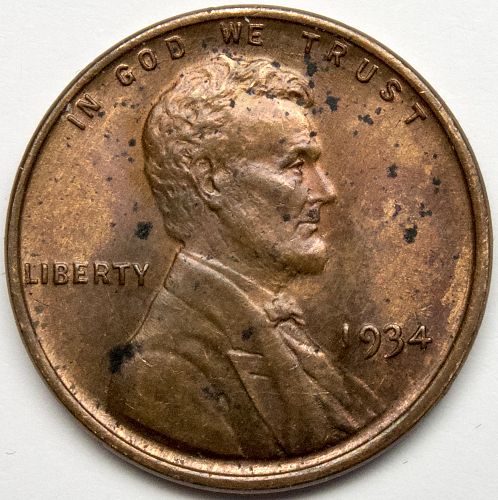 1934 P Lincoln Wheat Cent#11