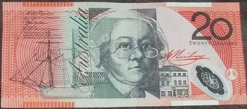 1997 Australia $20 Dollar Bill