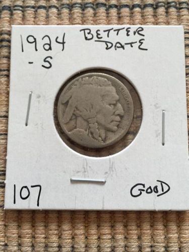 1924S BUFFALO NICKEL SEMI KEY DATE